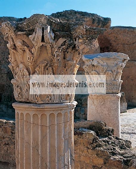 antonin;thermes;colonne;chapiteau;carthage;antiquitŽ;romain;