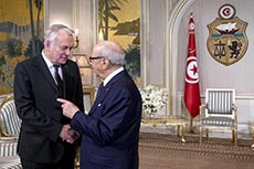 Visite de Ayrault à Tunis