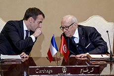Visite Macron en Tunisie J1