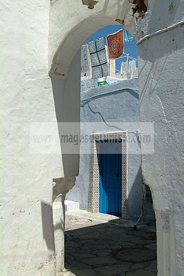 ruelle;medina;architecture;musulmane;hammamet;