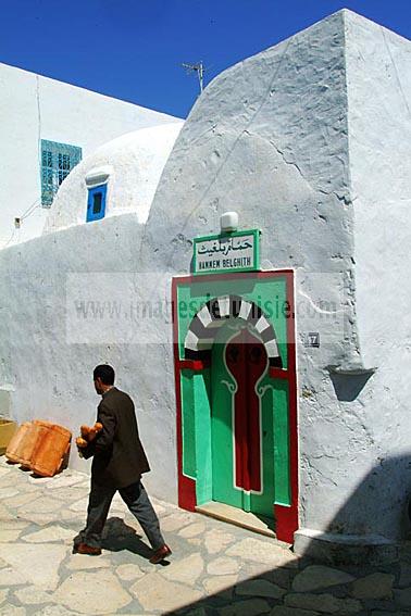 ruelle;medina;architecture;musulmane;hammamet;