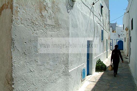 ruelle;medina;architecture;musulmane;hammamet;