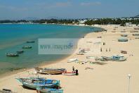 hammamet;balneaire;barque;plage;pecheur;bateau;