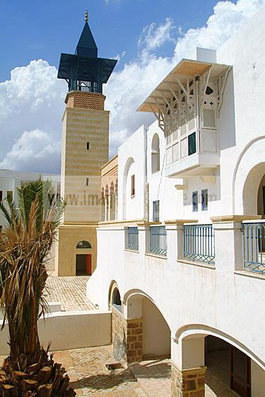 yasmine;hammamet;tourisme;medina;Mosquee;Minaret;place;