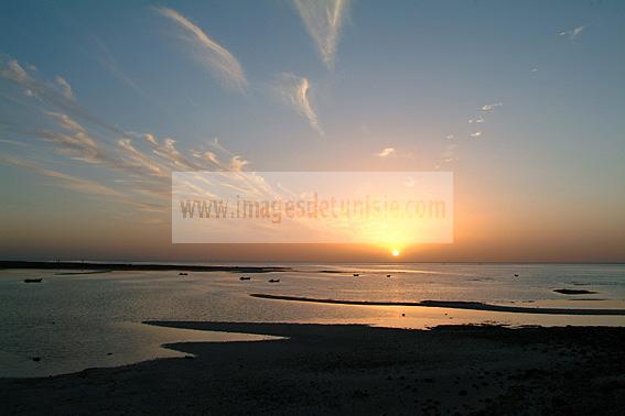 djerba;guellala;ile;jerba;soleil;paysage;mer;coucher;de;soleil;