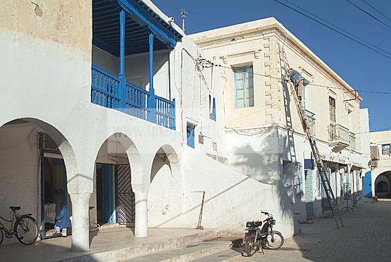 djerba;houmt;souk;ile;jerba;boutique;cafe;restaurant;shopping;touristes;tourisme;rue;