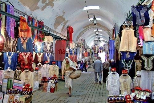 architecture musulmane;medina;rue;souk;sfax