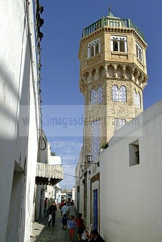 architecture musulmane;Minaret;Mosquee;porte;bizerte