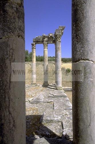 architecture antique;antiquite;romain;dougga;temple;caelestis