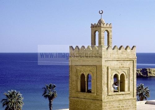 monastir;architecture musulmane;Minaret;Mosquee;MosquÃ©e