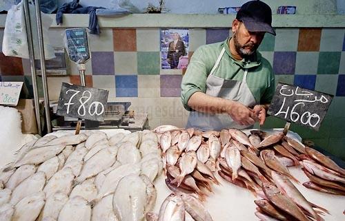 marché;légumes;poissons;marché central;fromages;olives;vendeur