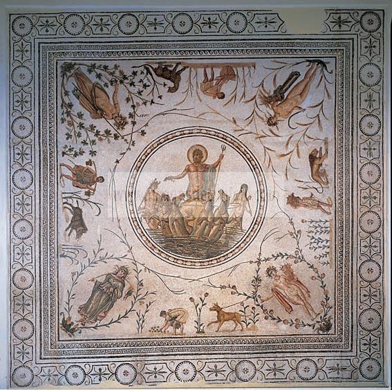 musee;bardo;romain;antiquite;mosaique;neptune;triomphe;