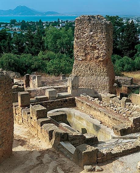 carthage;byrsa;villa;punique;antiquitÃ©