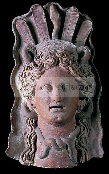 musee;carthage;demeter;punique;terre cuite;masque;antiquitÃ©