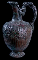 carthage;oenochoe;punique;musee;bronze;antiquité