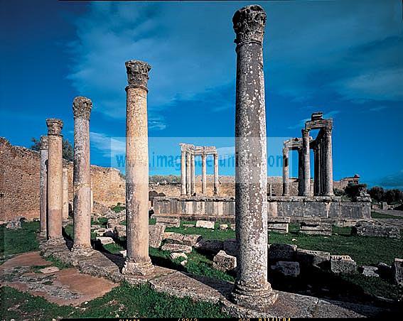 architecture;antique;antiquite;romain;dougga;temple;caelestis;