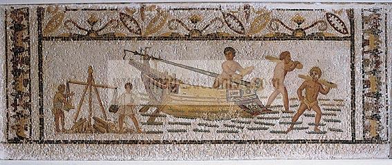 musee;bardo;romain;antiquite;mosaique;esclave;mer;navire;vie quotidienne;