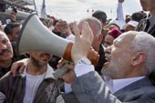 Arrivée de Ghannouchi à Tunis