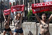 1ère action Femen en Tunisie