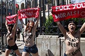 1re action Femen en Tunisie