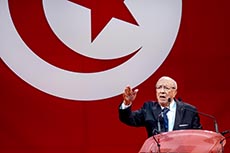 Meeting de Beji Caïd Essebsi à Tunis