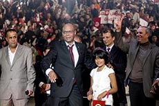 Meeting Marzouki à Tunis