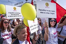 Manifestation pour l'égalité des sexes