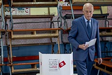 Kais Saied vote pour les législatives