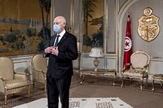 Kais Saied au Palais de Carthage