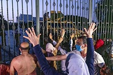Ghannouchi interdit par l'arme d'entrer ?  l'ARP en sit-in avec ses partisans