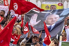 Manif en soutien à Kais Saied 