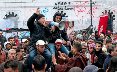 28 janvier : 6ème journée du sit in à la Kasbah de la Caravane de la Libération.