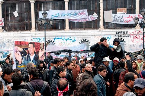 28 janvier : 6ème journée du sit in à la Kasbah de la Caravane de la Libération.