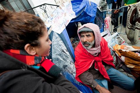 28 janvier : 6ème journée du sit in à la Kasbah de la Caravane de la Libération.