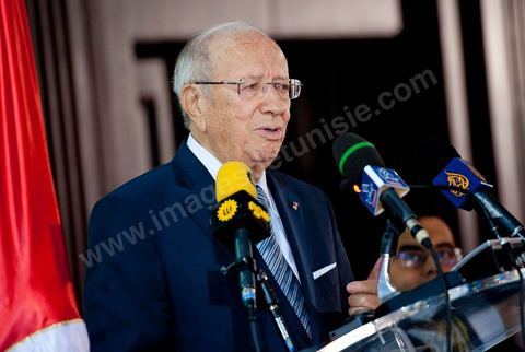 M. Béji Caïd Essebsi, premier Ministre tunisien du gouvernement de Transition au Séminaire organisé en Tunisie par la FIDH, Fédération Internationnale des ligues des Droits de l'Homme, sur la transition démocratique en Tunisie. les 17 au 19 mars 2011.