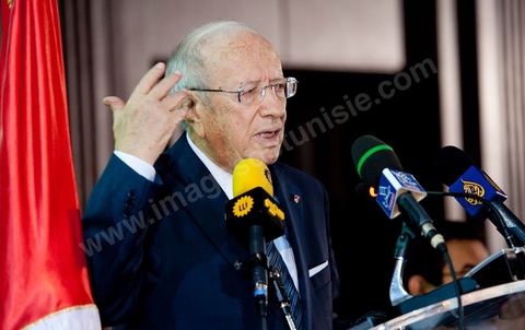 M. Béji Caïd Essebsi, premier Ministre tunisien du gouvernement de Transition au Séminaire organisé en Tunisie par la FIDH, Fédération Internationnale des ligues des Droits de l'Homme, sur la transition démocratique en Tunisie. les 17 au 19 mars 2011.