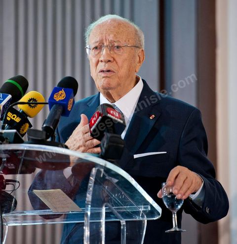 M. Béji Caïd Essebsi, premier Ministre tunisien du gouvernement de Transition au Séminaire organisé en Tunisie par la FIDH, Fédération Internationnale des ligues des Droits de l'Homme, sur la transition démocratique en Tunisie. les 17 au 19 mars 2011.