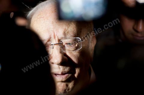 M. Béji Caïd Essebsi, premier Ministre tunisien du gouvernement de Transition au Séminaire organisé en Tunisie par la FIDH, Fédération Internationnale des ligues des Droits de l'Homme, sur la transition démocratique en Tunisie. les 17 au 19 mars 2011.