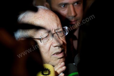 M. Béji Caïd Essebsi, premier Ministre tunisien du gouvernement de Transition au Séminaire organisé en Tunisie par la FIDH, Fédération Internationnale des ligues des Droits de l'Homme, sur la transition démocratique en Tunisie. les 17 au 19 mars 2011.
