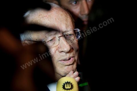 M. Béji Caïd Essebsi, premier Ministre tunisien du gouvernement de Transition au Séminaire organisé en Tunisie par la FIDH, Fédération Internationnale des ligues des Droits de l'Homme, sur la transition démocratique en Tunisie. les 17 au 19 mars 2011.