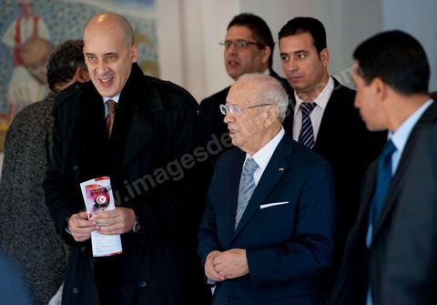 M. Béji Caïd Essebsi, premier Ministre tunisien du gouvernement de Transition au Séminaire organisé en Tunisie par la FIDH, Fédération Internationnale des ligues des Droits de l'Homme, sur la transition démocratique en Tunisie. les 17 au 19 mars 2011.