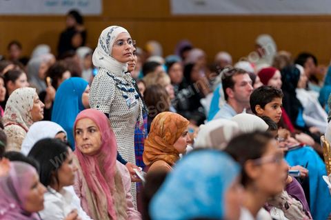 August 13, 2011: The Ennahda Party commemorated Women’s Day and the Tunisian Personal Status Code at the Tunis Convention Center, featuring speeches by activist Farida Laabidi, Rached Ghannouchi, founder and leader of the Ennahda Party, and Psycho-M, a rapper known for his strongly Islamist views. Rached Ghannouchi announced the party’s decision not to include polygamy in the upcoming election, as Tunisia does not have the resources for it...