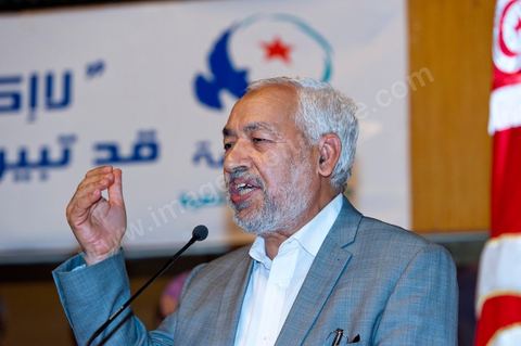13 août 2011 : Rached Ghannouchi à la Commération par le parti Ennahda de la Fête de la Femme et du Code du Statut personnel tunisien au Palais des Congrés de Tunis, avec discours de Farida Laabidi, militante, de Rached Ghannouchi, fondateur et chef du parti Ennahda, ainsi que Psycho-M, rappeur fortement engagé dans ses propos islamistes. Rached Ghannouchi annonce la volonté de ne pas inscrire la polygamie dasn la prochaine élection, la Tunisie n'ayant pas les moyens pour cela ...