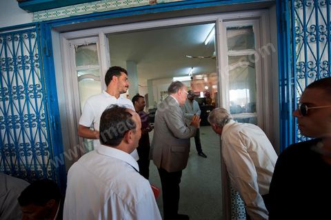 Mustapha Ben Jaafar en campagne à Bou Argoub au Cap Bon pour la liste Nabeul de Ettakatol, rencontres avec les citoyens