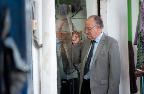 Mustapha Ben Jaafar en campagne à Grombalia au Cap Bon pour la liste Nabeul de Ettakatol, rencontres avec les citoyens