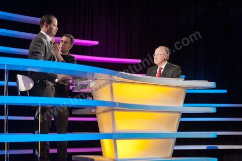 10 octobre 2011 : Mustapha Ben Jaafar à la chaîne de Télévision Hannibal pour une interview ddasn le cadre de la campagne pour l'assemblée constituante.