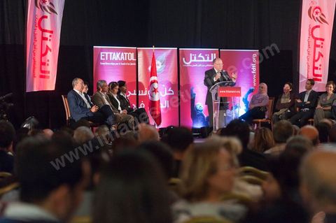 16 octobre : meeting Ettakatol à Tunis avec Mustapha Ben Jaafar scerétaire général du Parti.