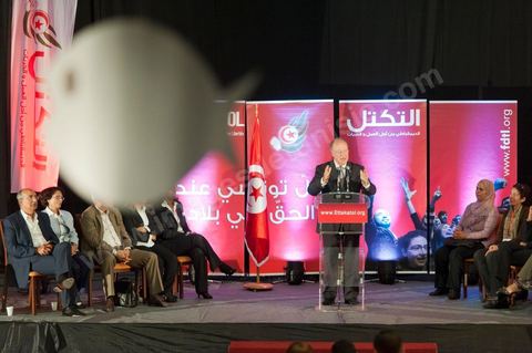 16 octobre : meeting Ettakatol à Tunis avec Mustapha Ben Jaafar scerétaire général du Parti.