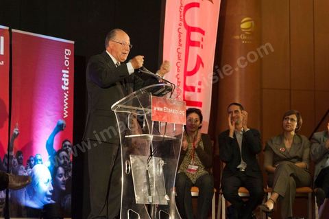 16 octobre : meeting Ettakatol à Tunis avec Mustapha Ben Jaafar scerétaire général du Parti.