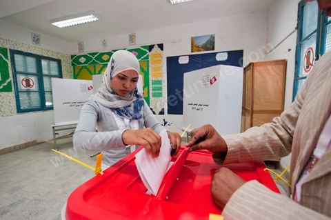 Bureau de vote au centre ville de Jendouba
